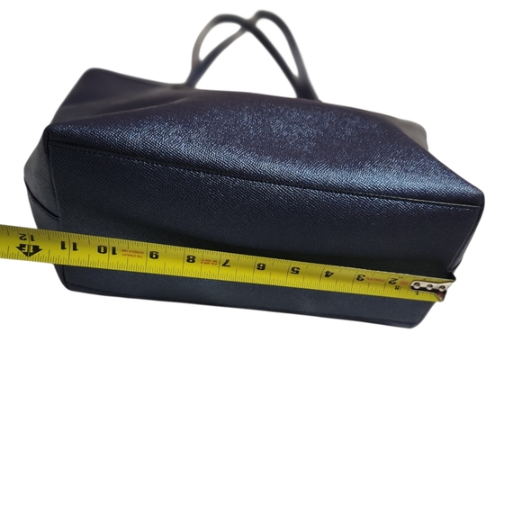 Coach #F16224 Midnight Blue Leather Tote - Picture 8 of 15